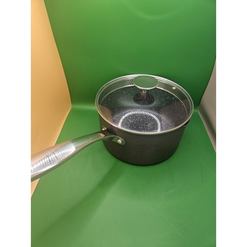 Michelangelo 3-quart Nonstick Sauce Pan Excellent w/ Lid 3lb A-60